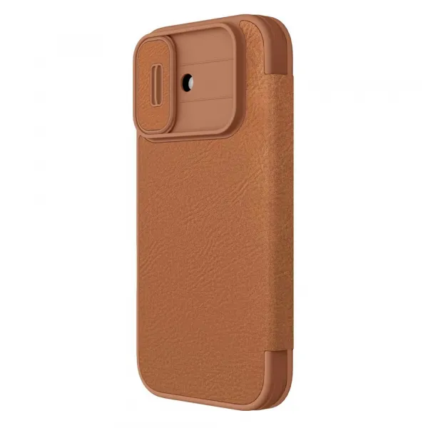 NILLKIN QIN PRO Zaklápacie puzdro pre Apple iPhone 17 hnedé