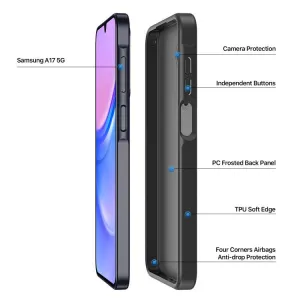 DUX YIND Ochranný obal s MagSafe pre Samsung Galaxy A17 / A17 5G čierny