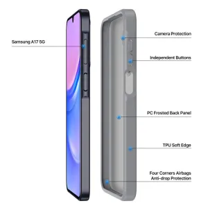 DUX YIND Ochranný obal s MagSafe pre Samsung Galaxy A17 / A17 5G šedý