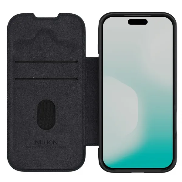 Nillkin Qin Book PRO Pouzdro pro Apple iPhone 17 Pro Max Black