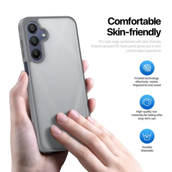 DUX YIND Ochranný obal s MagSafe pre Samsung Galaxy A17 / A17 5G šedý
