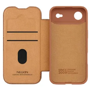 NILLKIN QIN PRO Zaklápacie puzdro pre Apple iPhone Air hnedé