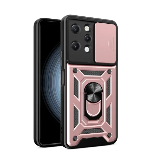 RING CAMERA Kryt s držiakom pre Xiaomi Redmi 12 ružový