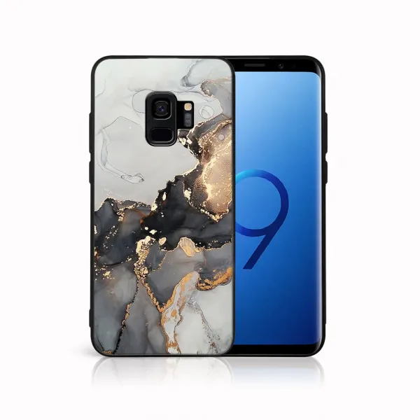 MY ART Ochranný obal pre Samsung Galaxy S9 GREY MARBLE (140)