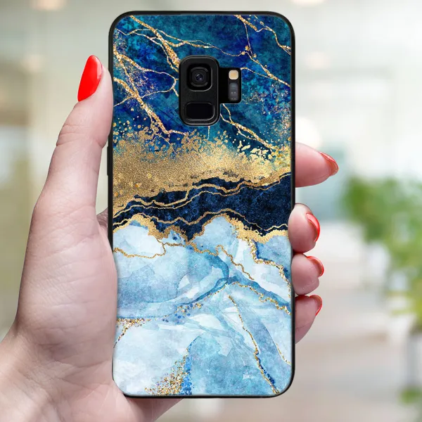 MY ART Ochranný obal pre Samsung Galaxy S9 BLUE MARBLE (141)