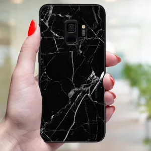 MY ART Ochranný obal pre Samsung Galaxy S9 BLACK MARBLE (142)