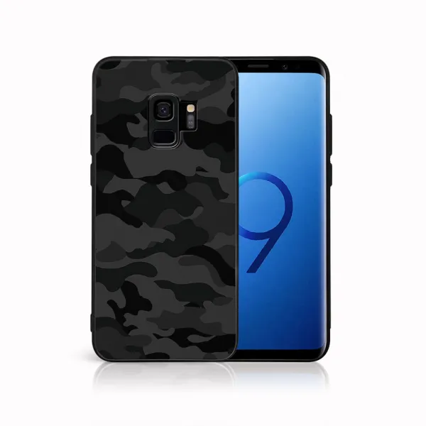 MY ART Ochranný obal pre Samsung Galaxy S9 BLACK CAMO (234)