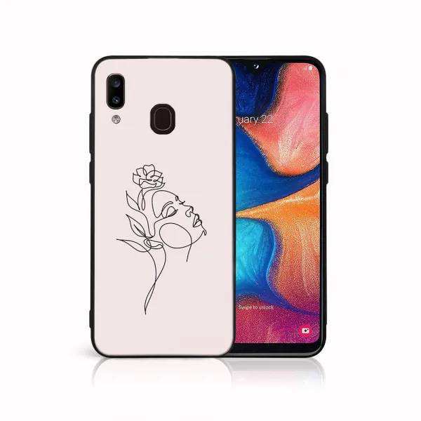 MY ART Ochranný obal pre Samsung Galaxy A20e ROSE GIRL (198)