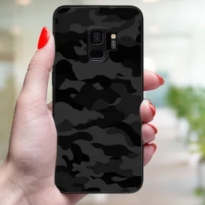 MY ART Ochranný obal pre Samsung Galaxy S9 BLACK CAMO (234)