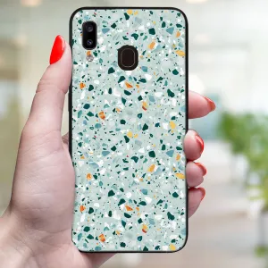 MY ART Ochranný obal pre Samsung Galaxy A20e BLUE TERRAZZO (164)