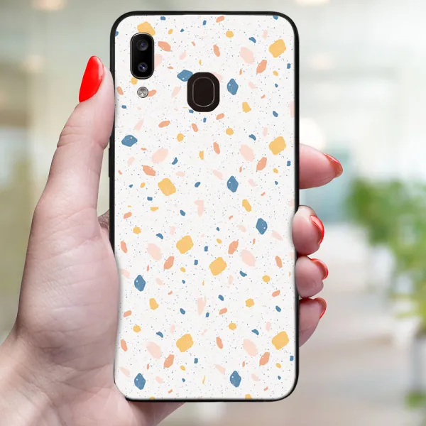MY ART Ochranný obal pre Samsung Galaxy A20e ORANGE TERRAZZO (165)
