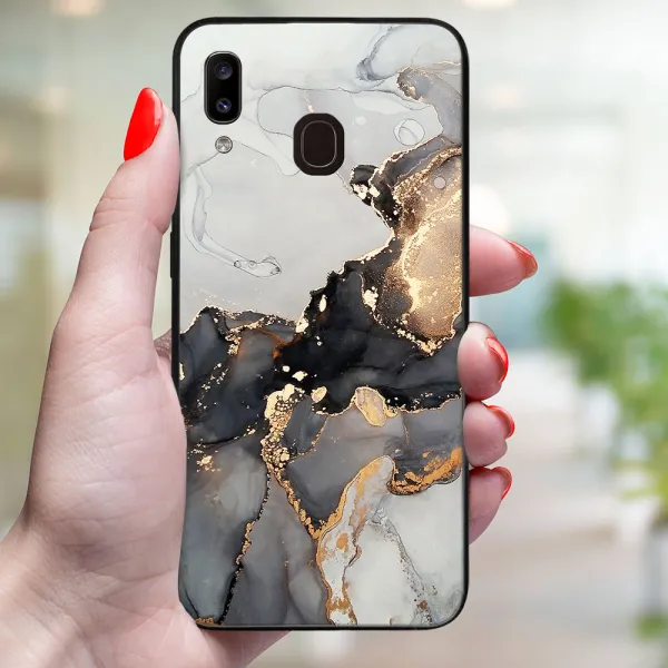 MY ART Ochranný obal pre Samsung Galaxy A20e GREY MARBLE (140)