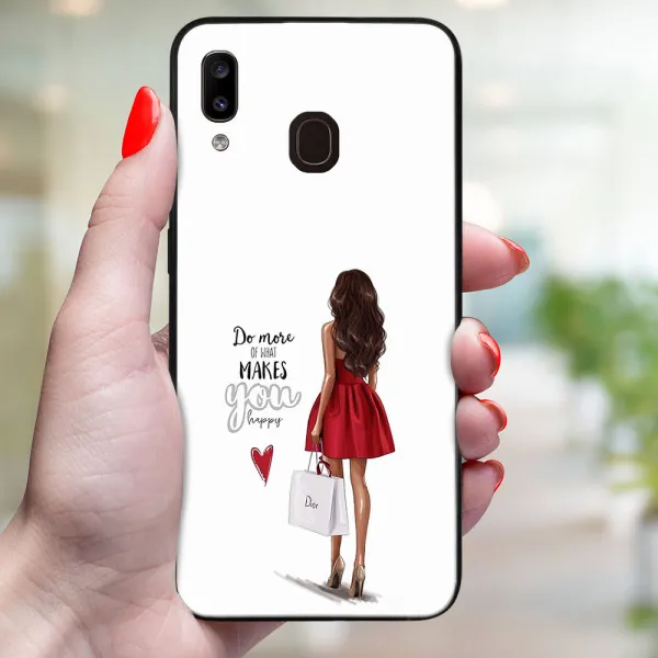 MY ART Ochranný obal pre Samsung Galaxy A20e RED DRESS (137)