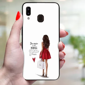 MY ART Ochranný obal pre Samsung Galaxy A20e RED DRESS (137)