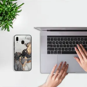 MY ART Ochranný obal pre Samsung Galaxy A20e GREY MARBLE (140)