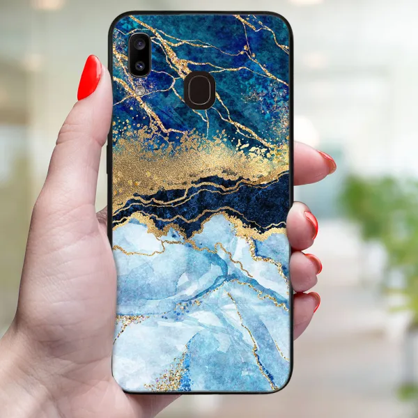 MY ART Ochranný obal pre Samsung Galaxy A20e BLUE MARBLE (141)
