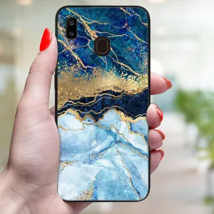 MY ART Ochranný obal pre Samsung Galaxy A20e BLUE MARBLE (141)
