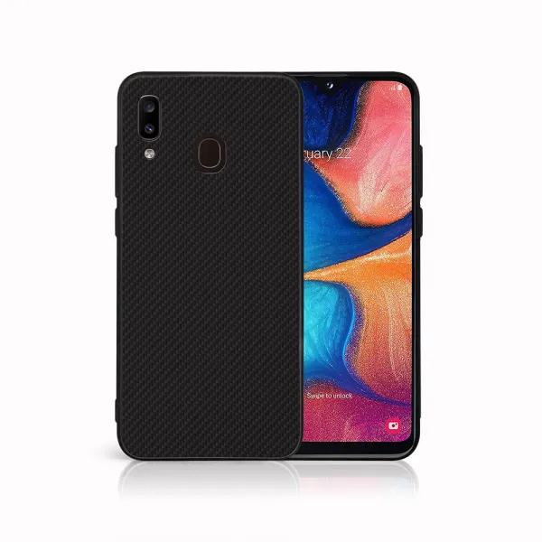 MY ART Ochranný obal pre Samsung Galaxy A20e CARBON (231)