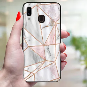 MY ART Ochranný obal pre Samsung Galaxy A20e PINK MARBLE (143)