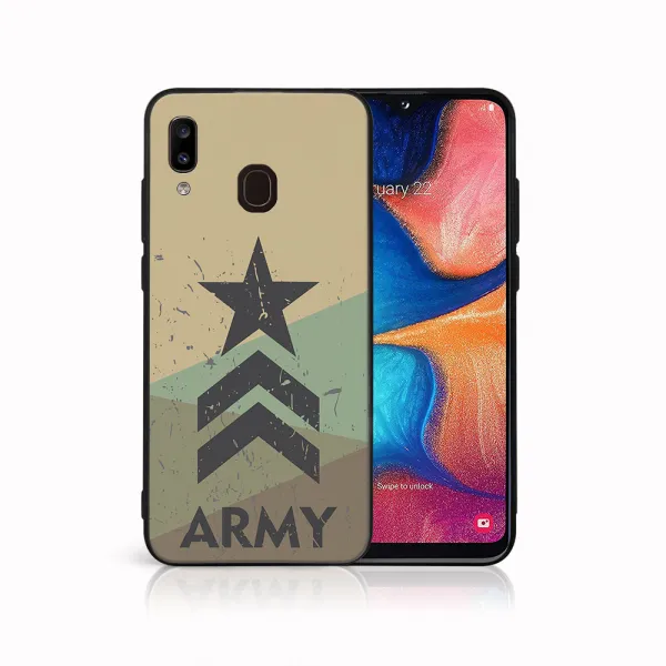 MY ART Ochranný obal pre Samsung Galaxy A20e ARMY (236)