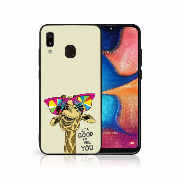 MY ART Ochranný obal pre Samsung Galaxy A20e GIRAFFE (180)
