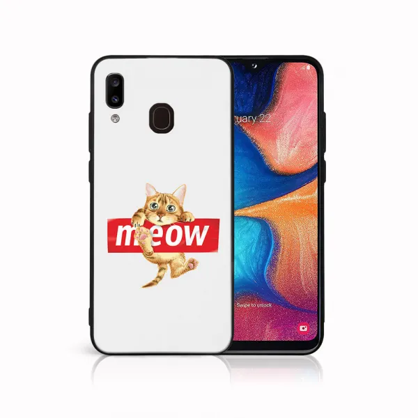 MY ART Ochranný obal pre Samsung Galaxy A20e MEOW (183)