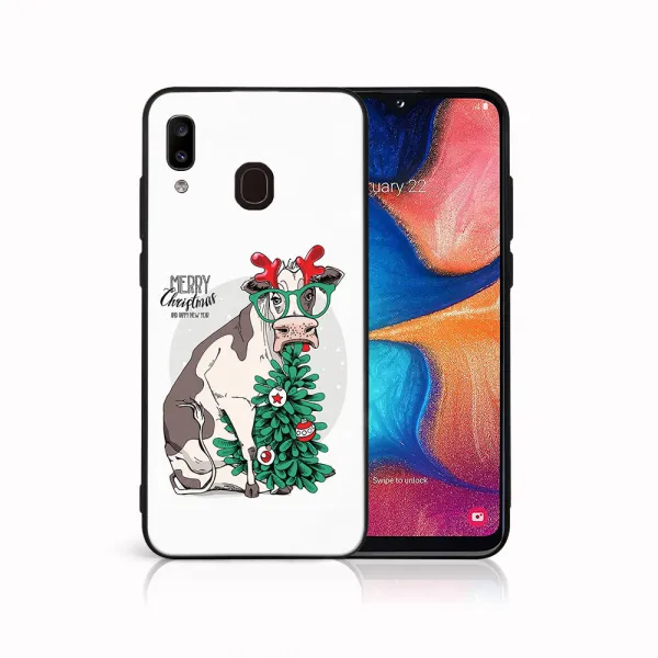 MY ART Obal s vianočným dizajnom Samsung Galaxy A20e MERRY CHRISTMAS (074)