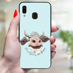 MY ART Ochranný obal pre Samsung Galaxy A20e HAPPY COW (181)