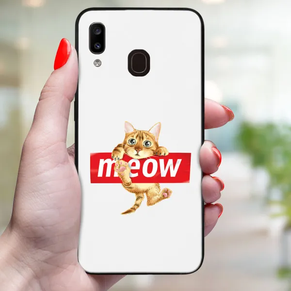 MY ART Ochranný obal pre Samsung Galaxy A20e MEOW (183)