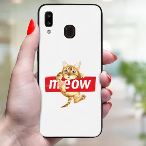 MY ART Ochranný obal pre Samsung Galaxy A20e MEOW (183)