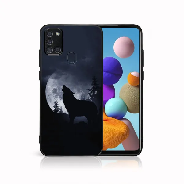 MY ART Ochranný obal pre Samsung Galaxy A21s WOLF (247)