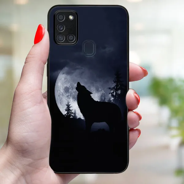 MY ART Ochranný obal pre Samsung Galaxy A21s WOLF (247)