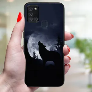 MY ART Ochranný obal pre Samsung Galaxy A21s WOLF (247)