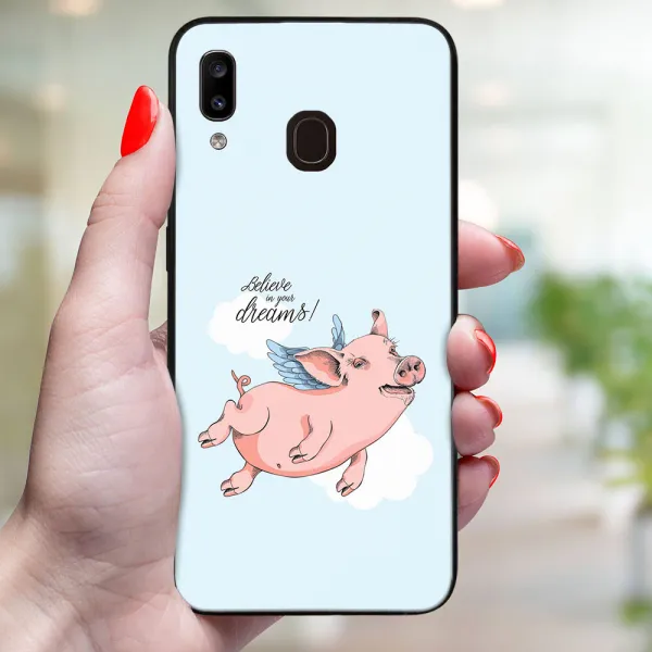 MY ART Ochranný obal pre Samsung Galaxy A20e PIG (186)