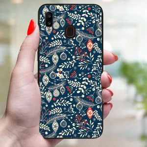 MY ART Obal s vianočným dizajnom Samsung Galaxy A20e MISTLETOE (070)