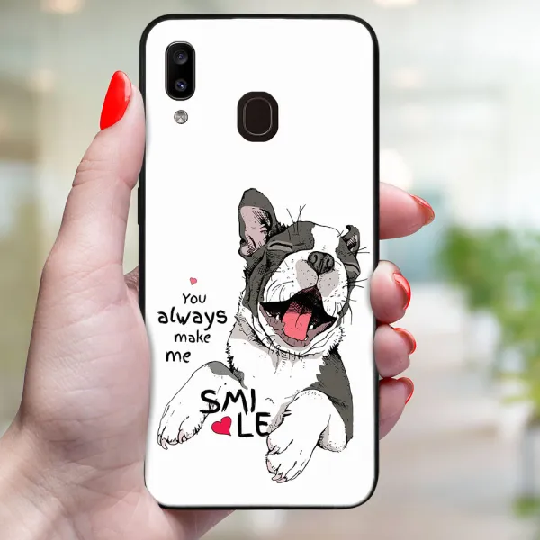 MY ART Ochranný obal pre Samsung Galaxy A20e SMILE (189)