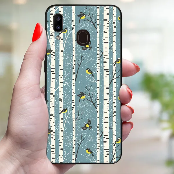 MY ART Obal s vianočným dizajnom Samsung Galaxy A20e BIRCH (072)