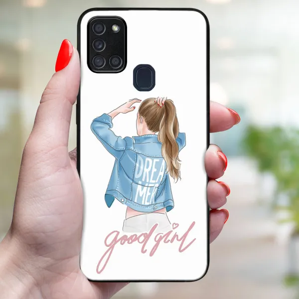 MY ART Ochranný obal pre Samsung Galaxy A21s GOOD GIRL (130)