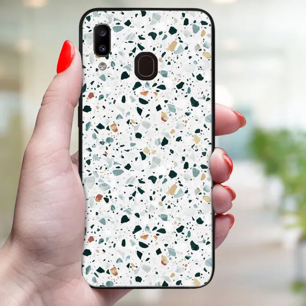 MY ART Ochranný obal pre Samsung Galaxy A20e GREY TERRAZZO (163)