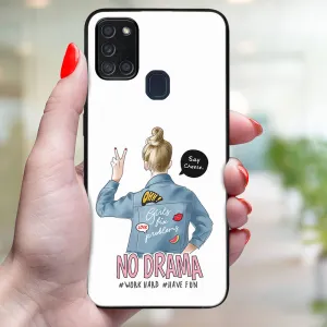 MY ART Ochranný obal pre Samsung Galaxy A21s NO DRAMA (138)