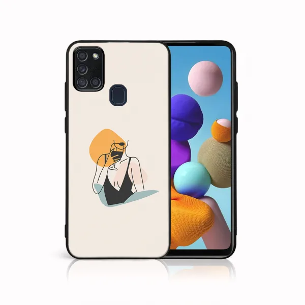 MY ART Ochranný obal pre Samsung Galaxy A21s WOMAN (197)