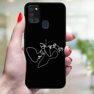 MY ART Ochranný obal pre Samsung Galaxy A21s FACES (196)