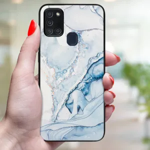 MY ART Ochranný obal pre Samsung Galaxy A21s LIGHT BLUE (149)