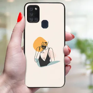 MY ART Ochranný obal pre Samsung Galaxy A21s WOMAN (197)