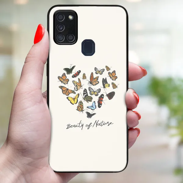 MY ART Ochranný obal pre Samsung Galaxy A21s BUTTERFLIES (240)