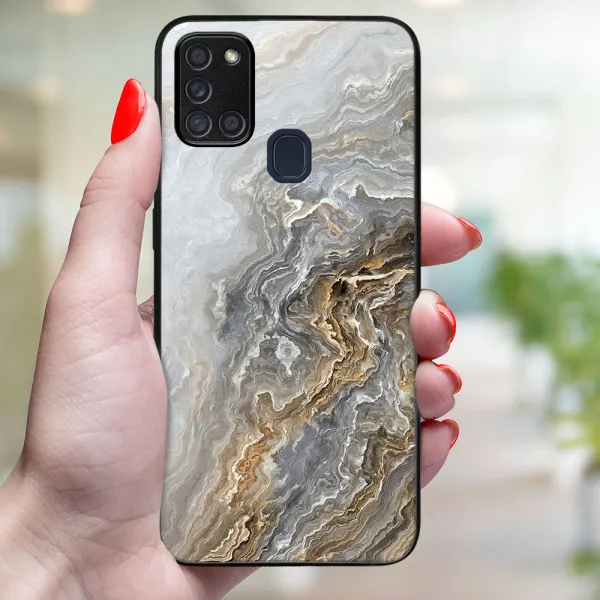 MY ART Ochranný obal pre Samsung Galaxy A21s BEIGE (151)