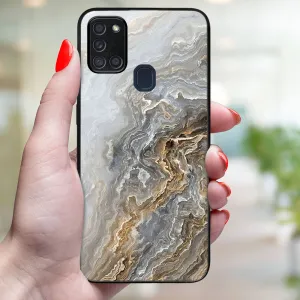 MY ART Ochranný obal pre Samsung Galaxy A21s BEIGE (151)