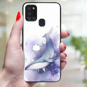 MY ART Ochranný obal pre Samsung Galaxy A21s WHALE (242)