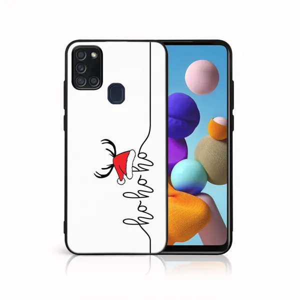 MY ART Obal s vianočným dizajnom Samsung Galaxy A21s HOHOHO (073)