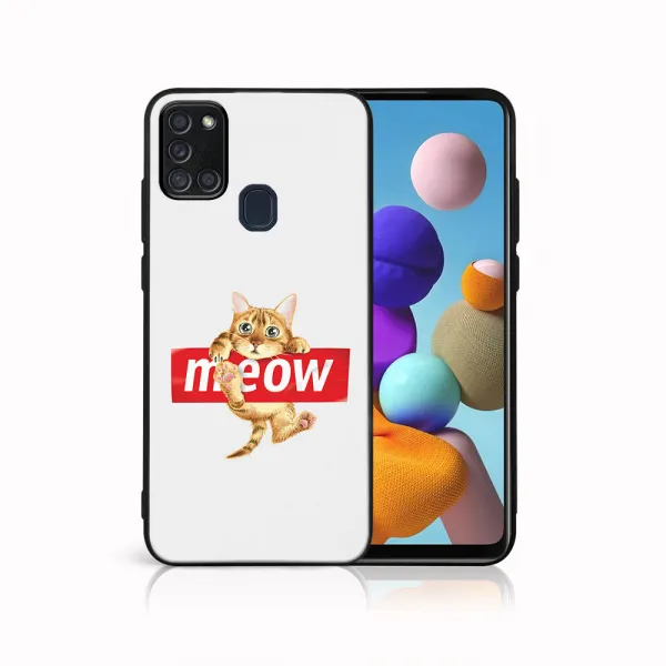 MY ART Ochranný obal pre Samsung Galaxy A21s MEOW (183)